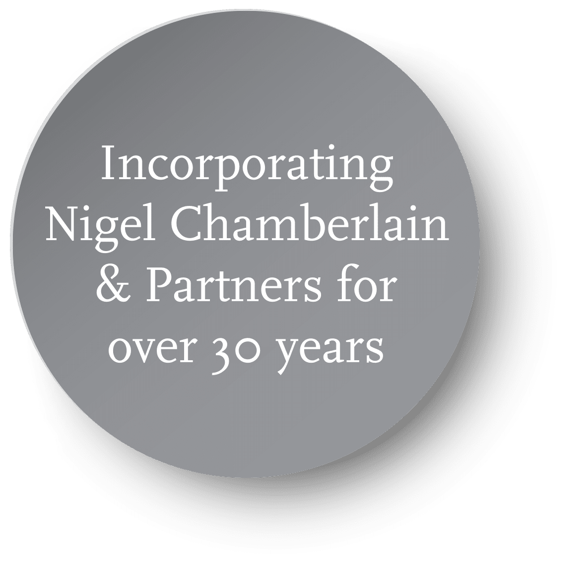 Incorporating Nigel Chamberlain & Partners for over 30 years
