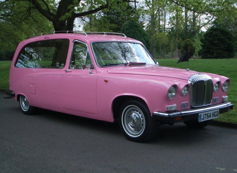 Pink hearse
