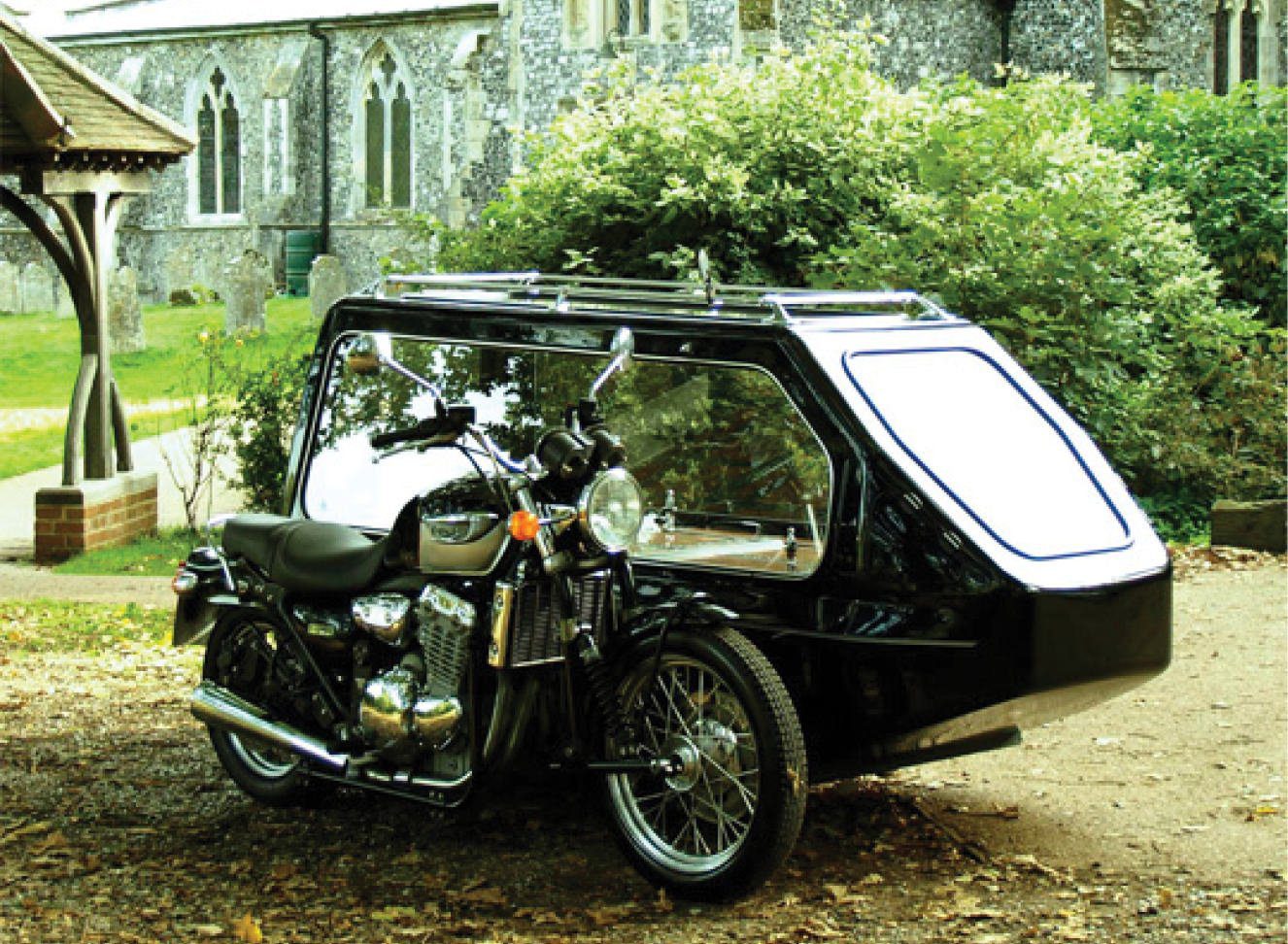 Motorcycle hearses