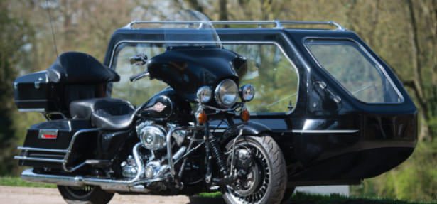 Motorcycle hearses